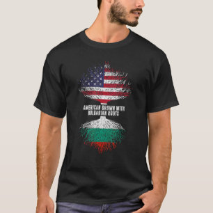 Camiseta Americano Crecido Con Raíces Búlgaras Bandera Esta