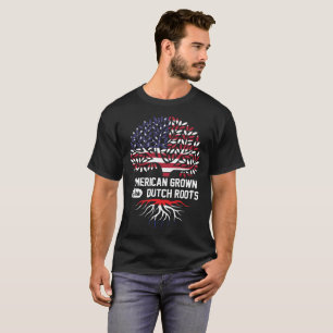 Camiseta americano crecido con raíces holandesas