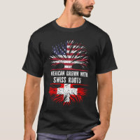 Americano crecido con raíces suizas bandera de Est