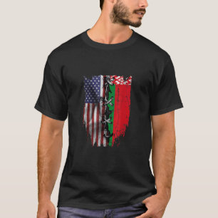 Camiseta Americano creció Bielorrusia Roots Estados Unidos