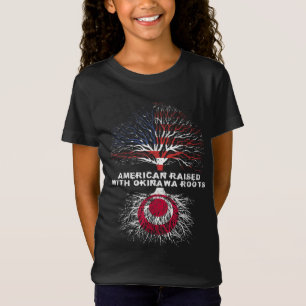 Camiseta Americano criado con Okinawa raíces japonesas Okin