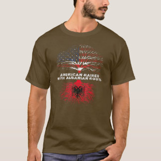 Camiseta Americano criado con raíces albanesas Albania