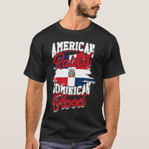 Camiseta Americano criado con raíces dominicanas dominicana