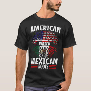 Camiseta Americano criado con raíces mexicanas