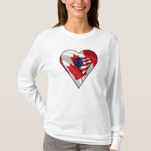 Camiseta Americano de la hoja de arce