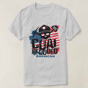 CAMISETA AMERICANO DE SANGRE DE CARBÓN