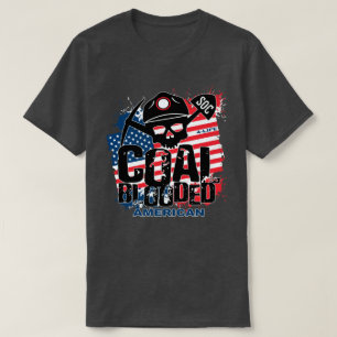 CAMISETA AMERICANO DE SANGRE DE CARBÓN