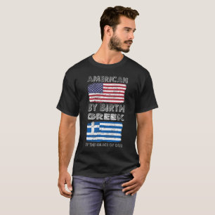 Camiseta Americano del Griego del nacimiento por herencia