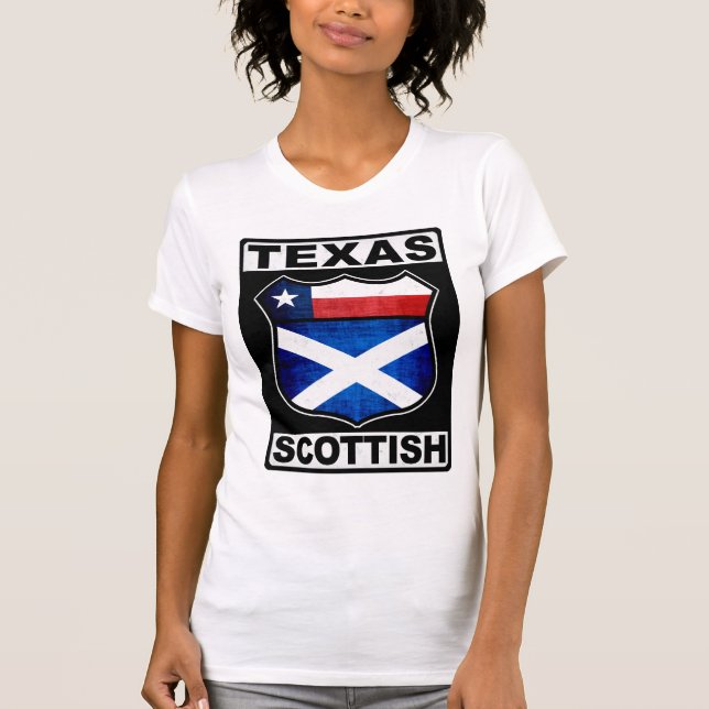 Camiseta Americano escocés de Tejas (Anverso)