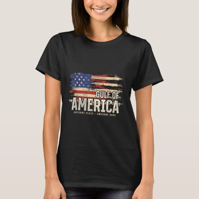 Camiseta Americano Golfo De Eeuu Grunge Patriótico (Anverso)