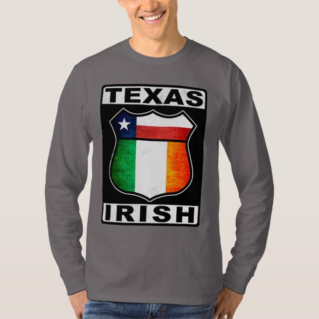 Camiseta Americano irlandés de Tejas (Anverso)