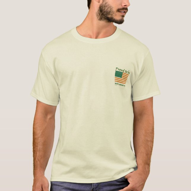 Camiseta Americano irlandés orgulloso (Anverso)