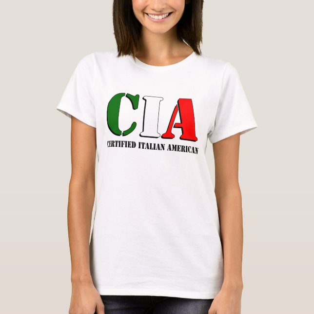 Camiseta Americano italiano certificado (Anverso)