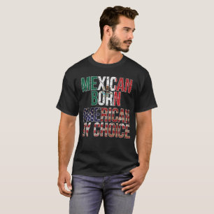 Camiseta Americano llevado mexicano por la bandera nacional