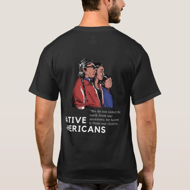 Camiseta Americano nativo (Reverso)