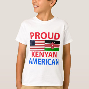 Camiseta Americano orgulloso del Kenyan