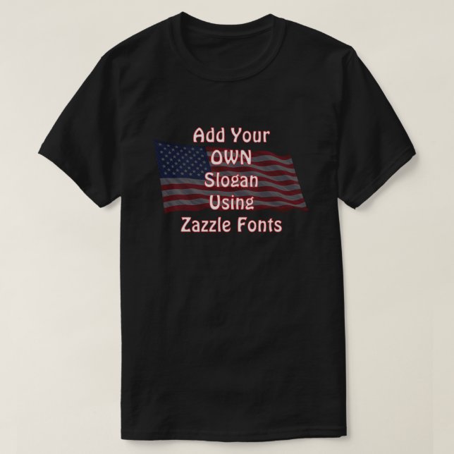 Camiseta Americano Patriota (2b) (Diseño del anverso)