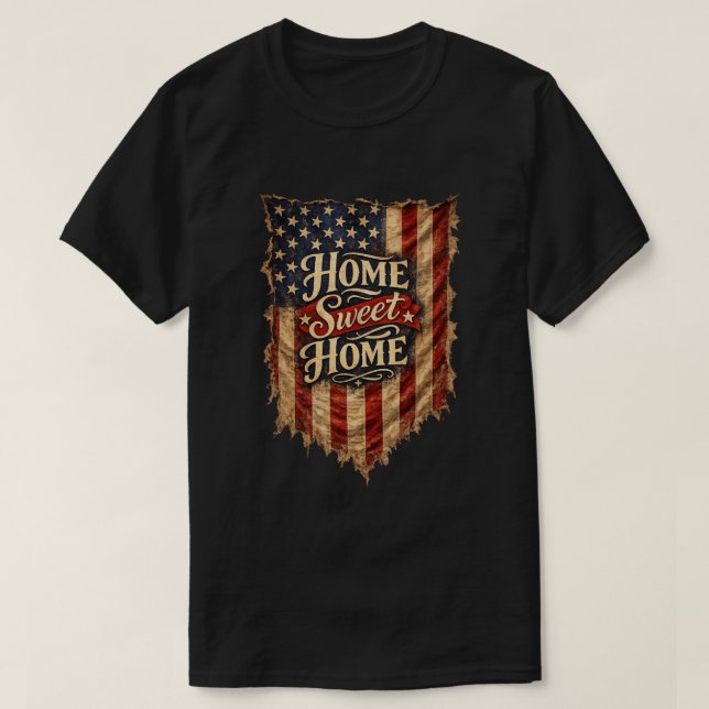Camiseta Americano Patriótico (10) (Diseño del anverso)