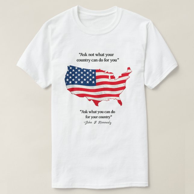 Camiseta Americano Patriótico (13b) (Diseño del anverso)