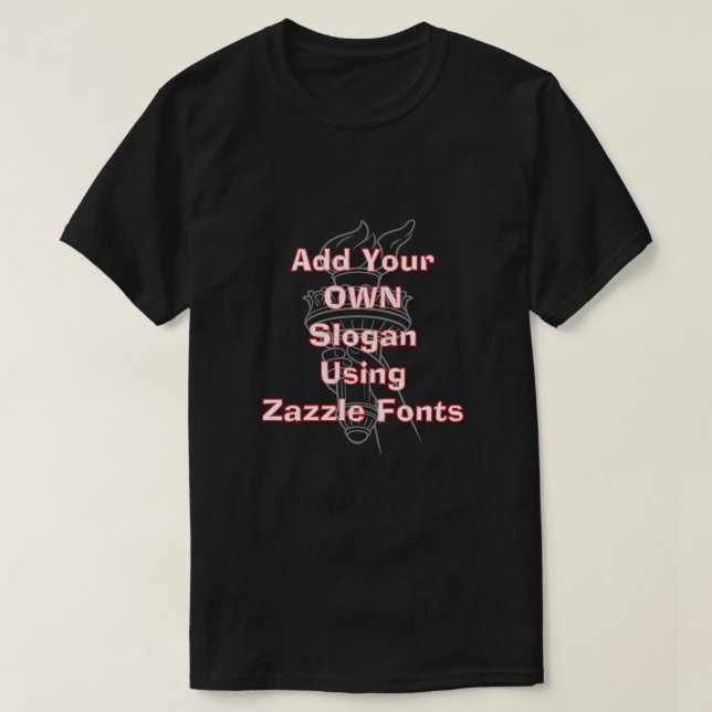 Camiseta Americano Patriótico (1c) (Diseño del anverso)