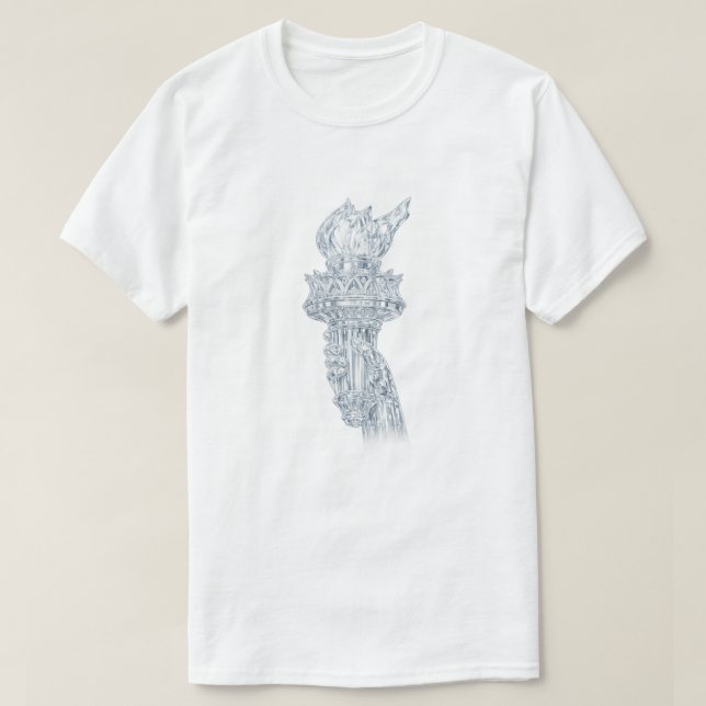 Camiseta Americano Patriótico (1e) (Diseño del anverso)
