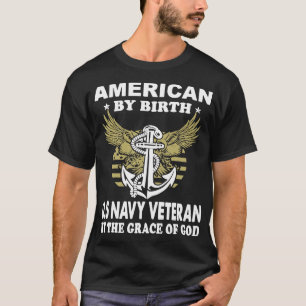 Camiseta americano por nacimiento nosotros veterano de la