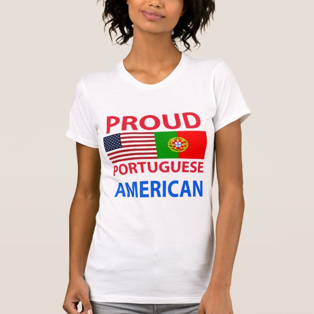 Camiseta Americano portugués orgulloso (Anverso)