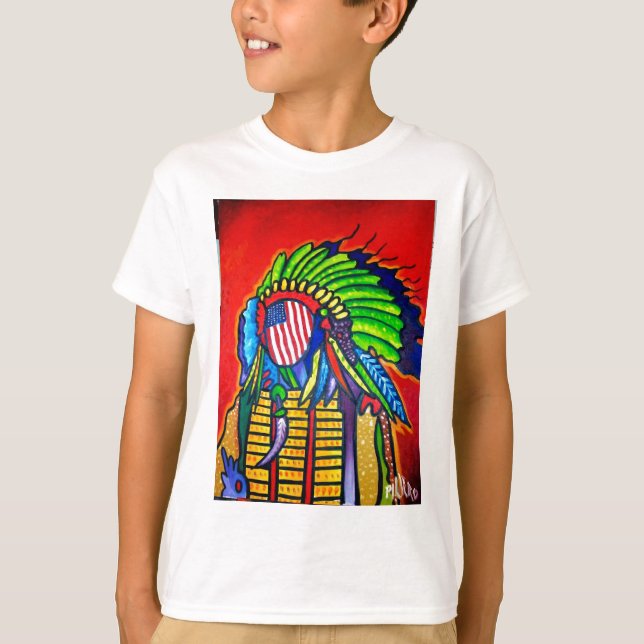 Camiseta Americano real (Anverso)