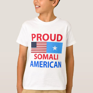 Camiseta Americano somalí orgulloso
