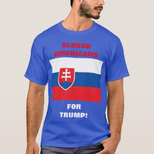 CAMISETA ¡AMERICANOS ESLOVACOS POR TRUMP!