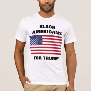 CAMISETA AMERICANOS NEGROS PARA TRUMP