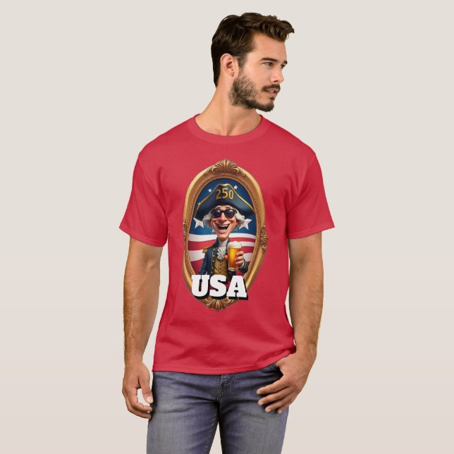 Camiseta America's 250th Anniversary 4th of July  (Anverso completo)