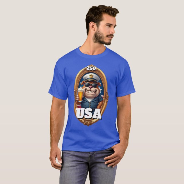 Camiseta America's 250th Anniversary 4th of July 2026 (Anverso completo)