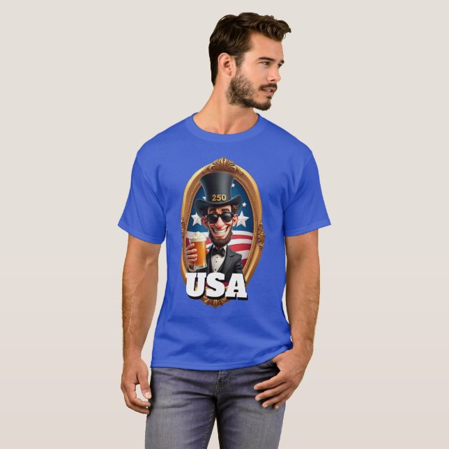 Camiseta America's 250th Anniversary 4th of July 2026 (Anverso completo)