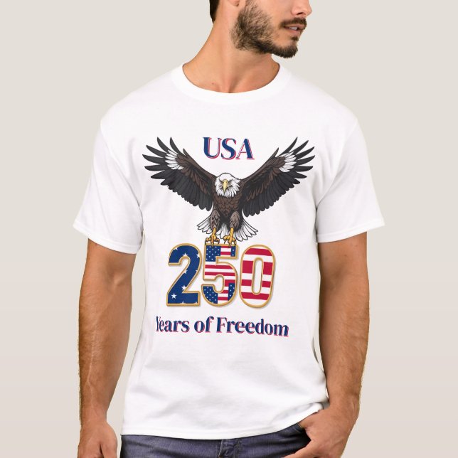 Camiseta America's 250th Anniversary Bald Eagle (Anverso)