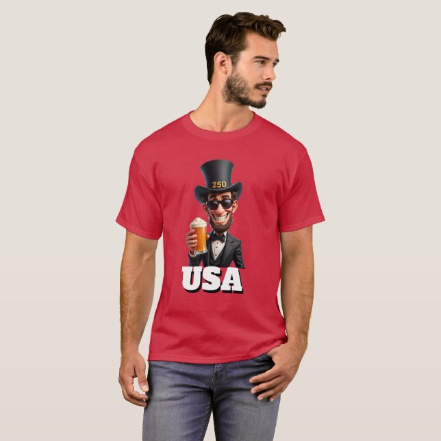 Camiseta America's 250th Anniversary Celebration George  (Anverso completo)