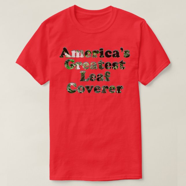 Camiseta Américas Mayor Cubierta de Hojas (Diseño del anverso)