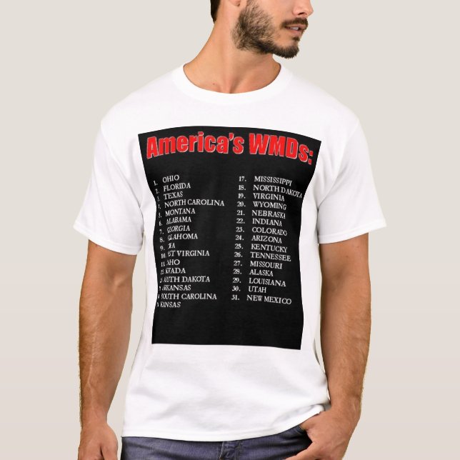 Camiseta Américas WMDs (Anverso)