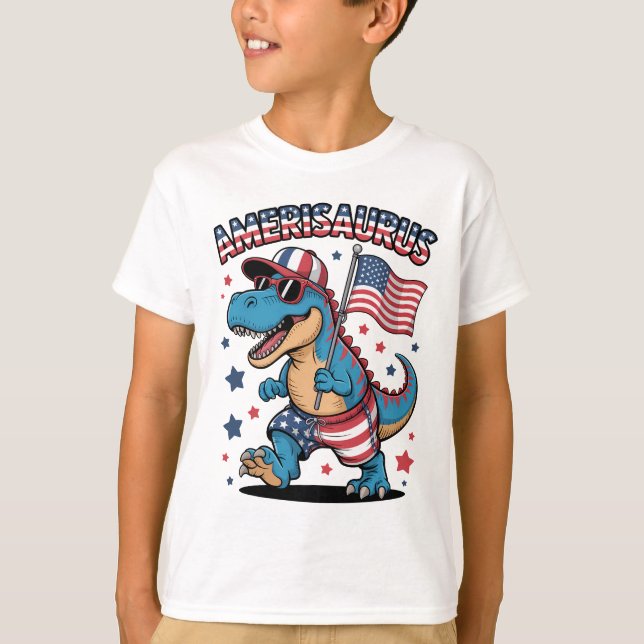 Camiseta-Amerisaurus Camiseta para niños (Anverso)