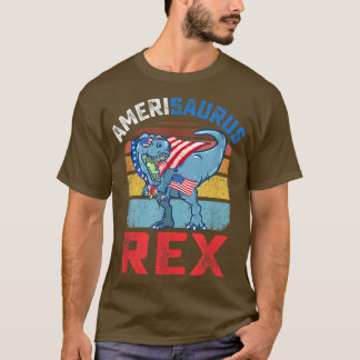Camiseta Amerisaurus Re Funny 4 de Julio TRe Dinosaur USA