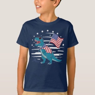 Camiseta Amerisaurus Rex Bandera USA Patriótico Dino Lover