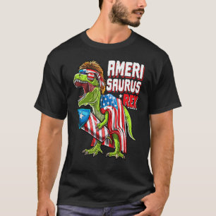 Camiseta Amerisaurus Rex Dinosaur 4 De Julio Firework Amer