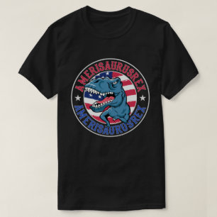 Camiseta Amerisaurus Rex Dinosaurio Bandera Americana 4 de 