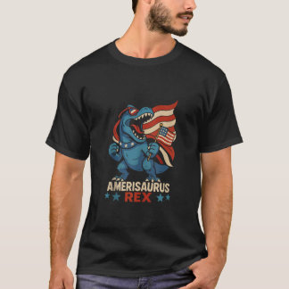 Camiseta Amerisaurus Rex Funny Dinosaurio Patriótico 4 de J