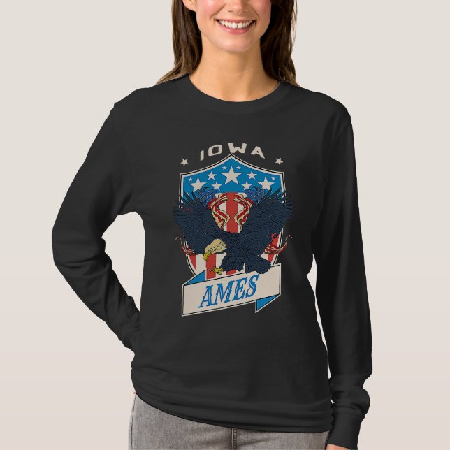 Camiseta Ames City National Iowa Day (Anverso)