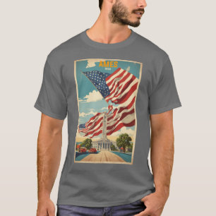 Camiseta Ames Iowa Estados Unidos Viajes de época de turism