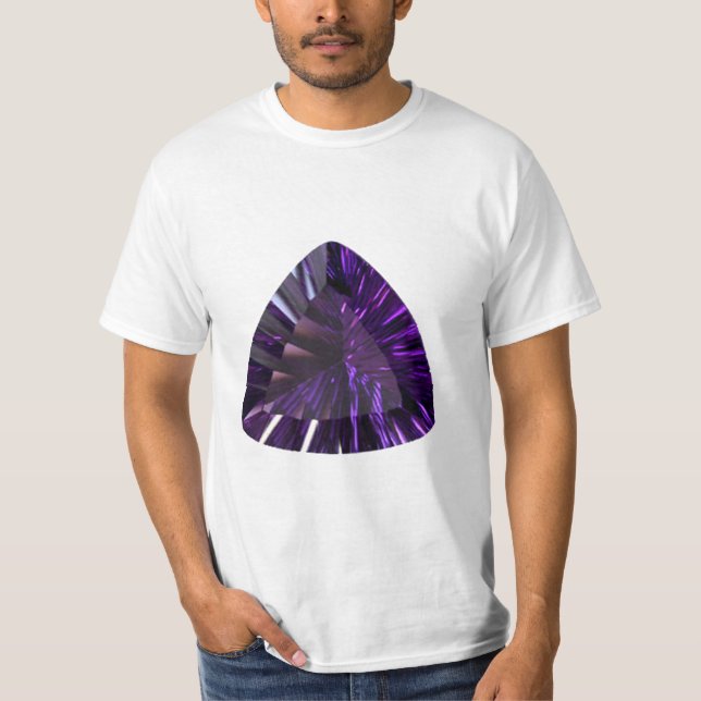 Camiseta Amethyst Triangle Gemstone T-Shirt (Anverso)