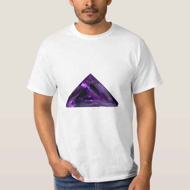 Camiseta Amethyst Triangle Gemstone T-Shirt (Anverso)