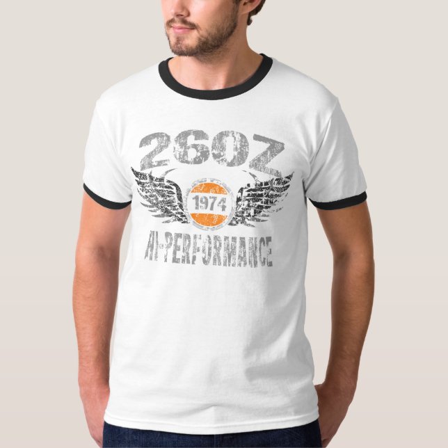 Camiseta amgfrx-1974 Datsun 260Z (Anverso)