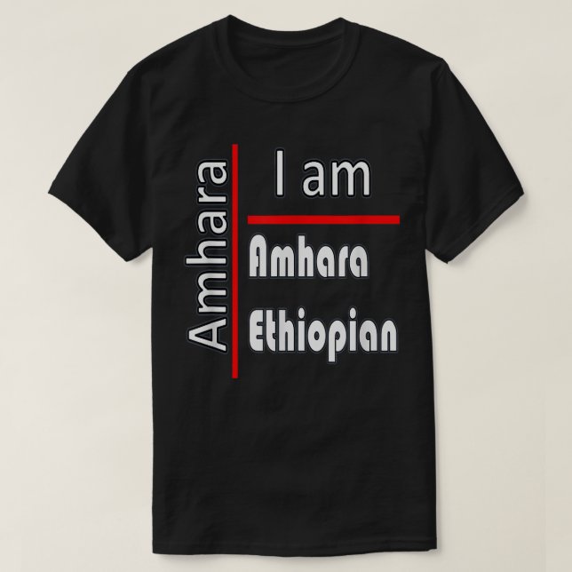 Camiseta Amhara Ethiopia  (Diseño del anverso)